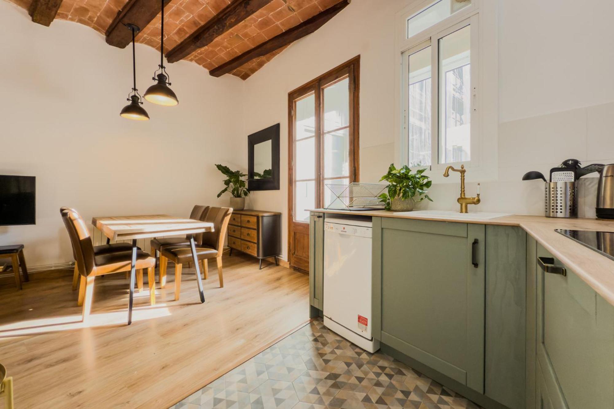 Magalhaes - Trad Flat In Poble Sec, Near Ramblas Barcelona Ngoại thất bức ảnh